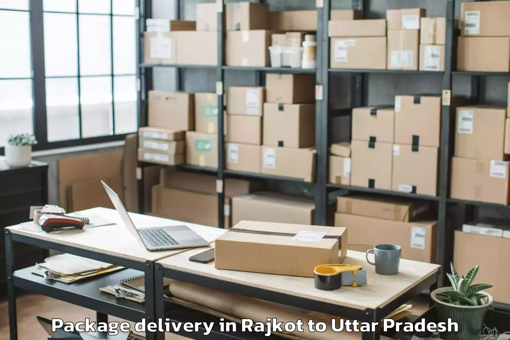 Professional Rajkot to Dharmapur Package Delivery